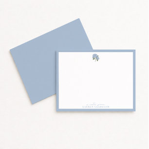 Blue Hydrangea Note Card