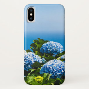 Blue Hydrangea on Gradient ocean Positano Case-Mate iPhone Case