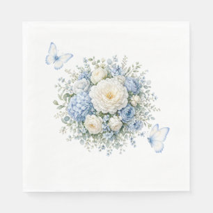 Blue Hydrangea Paper Napkins