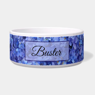 Blue Hydrangea Pet Bowl