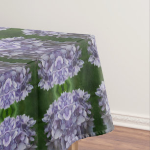 Blue Hydrangea Petals Abstract Floral     Tablecloth