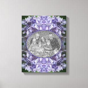 Blue Hydrangea Petals Create Your Own Photo Canvas Print
