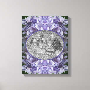 Blue Hydrangea Petals Create Your Own Photo Canvas Print