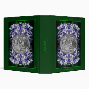 Blue Hydrangea Petals Frame Add Your Own Photo Binder
