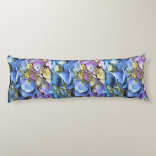 Blue Hydrangea Shrub Artistic Bossom Body Pillow