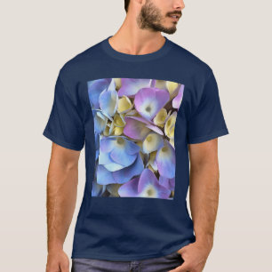 Blue Hydrangea Shrub Artistic Bossom T-Shirt