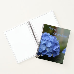 Blue Hydrangea Sketch Notebook
