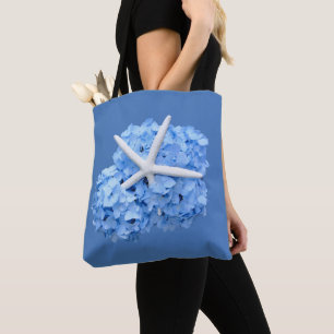 Blue Hydrangea Starfish Beach Wedding Gift Bag