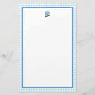 Blue Hydrangea Stationery