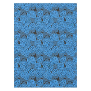 Blue hydrangea tablecloth