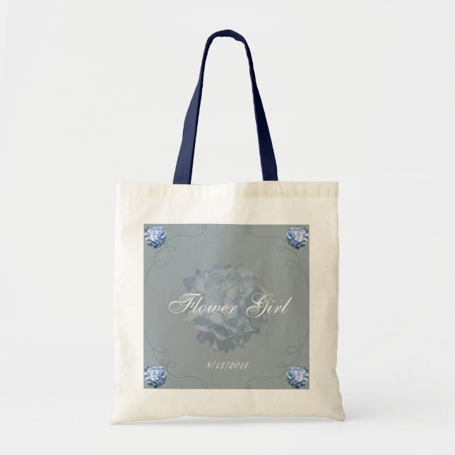 Blue Hydrangea tote bag (Front)