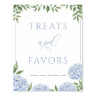Blue Hydrangea Treats and Favours Wedding