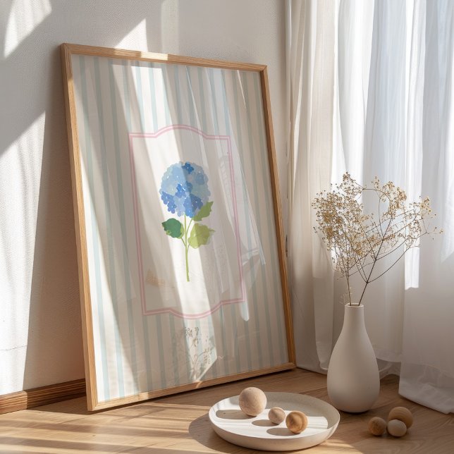 Blue Hydrangea Wall Art Print (Creator Uploaded)