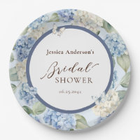 Blue Hydrangea Watercolor Bridal Shower