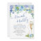 Blue Hydrangea Watercolor Floral Brunch and Bubbly
