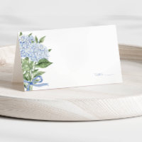 Blue Hydrangea Watercolor Flowers Wedding 