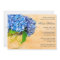 Blue Hydrangea Watercolor Mason Jar Bridal Shower