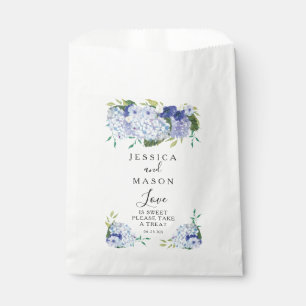 Blue Hydrangea Wedding Favour Bags