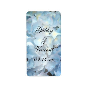 Blue Hydrangea Wedding Favour Tags