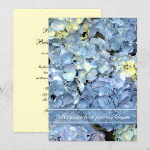 Blue Hydrangea Wedding Invitation