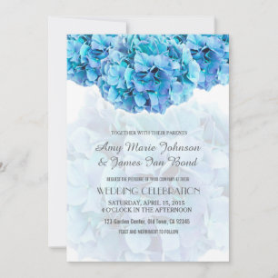 Blue hydrangea wedding invitations hydrangea3