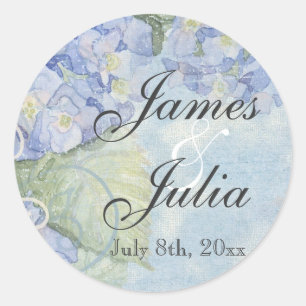 Blue Hydrangea, Wedding Seal