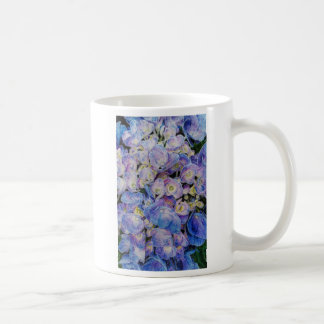 Blue Hydrangea White Coffee Mug