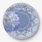 Blue Hydrangea White Lace Party Wedding Reception