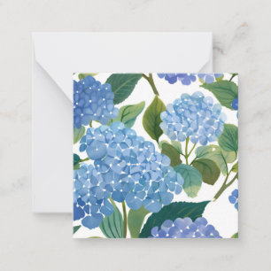 Blue Hydrangeas Beautiful Floral Bush Card