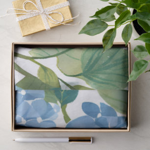 Blue Hydrangeas   Beautiful Floral Garden Tissue Paper