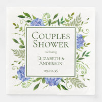 Blue Hydrangeas Couples Shower