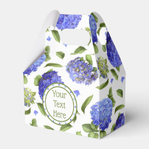 Blue Hydrangeas Favor Box