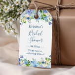 Blue Hydrangeas Floral Bridal Shower Thank You Gift Tags<br><div class="desc">Blue Hydrangeas Floral Bridal Shower Thank You Gift Tag Template. 
(1) For further customization,  please click the "customize further" link and use our design tool to modify this template. 
(2) If you need help or matching items,  please contact me.</div>