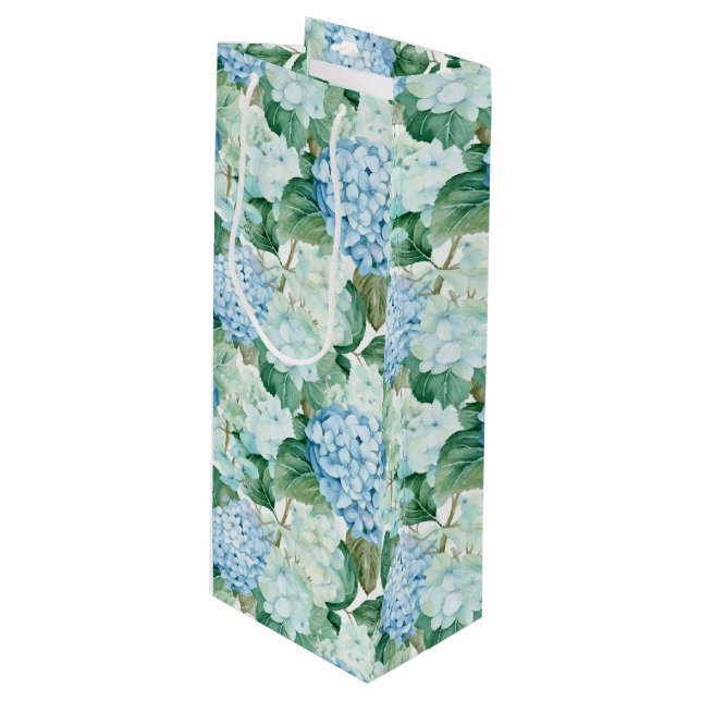 Blue Hydrangeas Gift Bag (Front Angled)