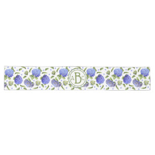 Blue Hydrangeas Long Table Runner