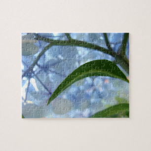 Blue Hydrangeas Puzzle Floral Garden custom