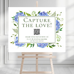 Blue Hydrangeas Rehearsal Dinner Photo Sharing