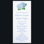 Blue Hydrangeas Watercolor Wedding Programs<br><div class="desc">These wedding programs feature a watercolor design with blue hydrangea flowers . The front of the card has the ceremony and the back of the card lists the bridal party. These wedding programs are part of the Blue Hydrangea Wedding Collection which includes a full range of matching wedding stationery such...</div>