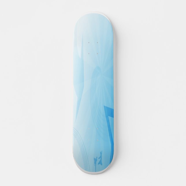 Blue ice COmplete skateboard (Front)