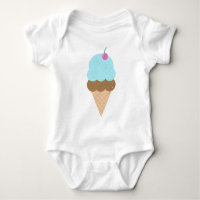 Blue Ice Cream Cone