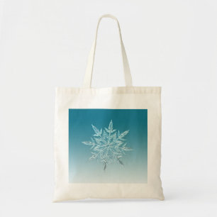 Blue Ice Crystal Tote Bag