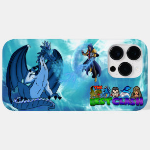 Blue Ice Dragon & Magical Wizard in Dragons Domain Case-Mate iPhone 14 Pro Max Case