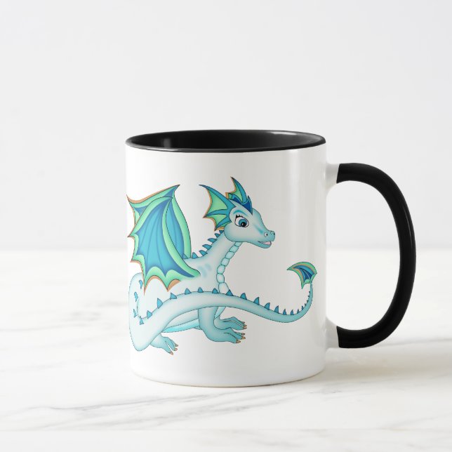 Blue Ice Dragon Mug (Right)