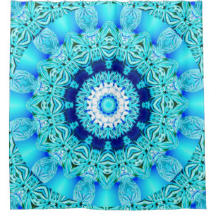 Blue Ice Glass, Abstract Beauty Aqua Lace