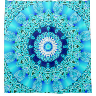 Blue Ice Glass, Abstract Beauty Aqua Lace