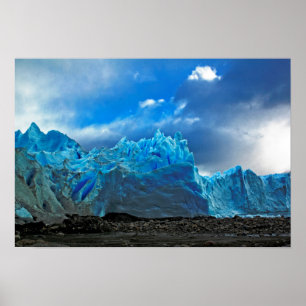 Blue Ice - Perito Moreno Poster