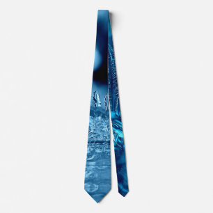 Blue Ice Photograph Tie