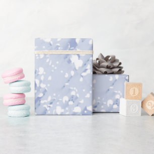 Blue Ice Wedding Wrapping Paper