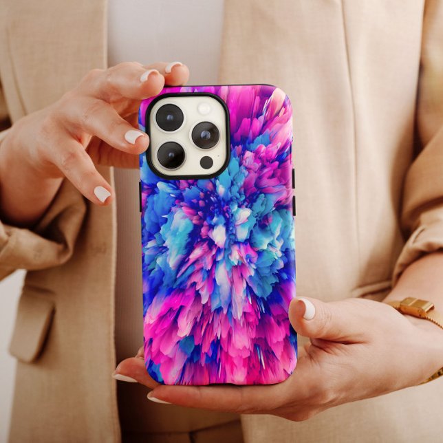 Blue Iced Abstract | iPhone 14 Case-Mate Case-Mate iPhone Case (Creator Uploaded)