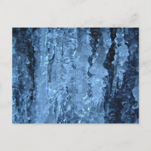 Blue icicles postcard